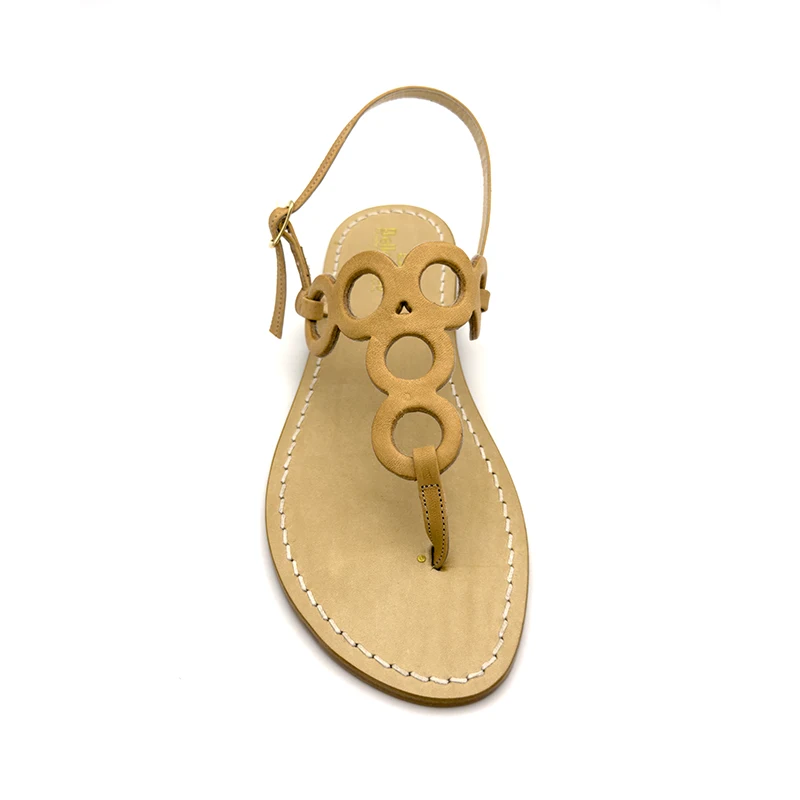 sandali classici - cerchi beige -frontale-sandalibellogrtodgrado