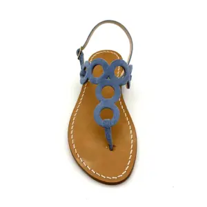 sandali classici - cerchi blu -frontale-sandalibellogrtodgrado