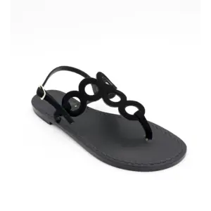sandali classici - cerchi nero -laterale-sandalibellogrtodgrado