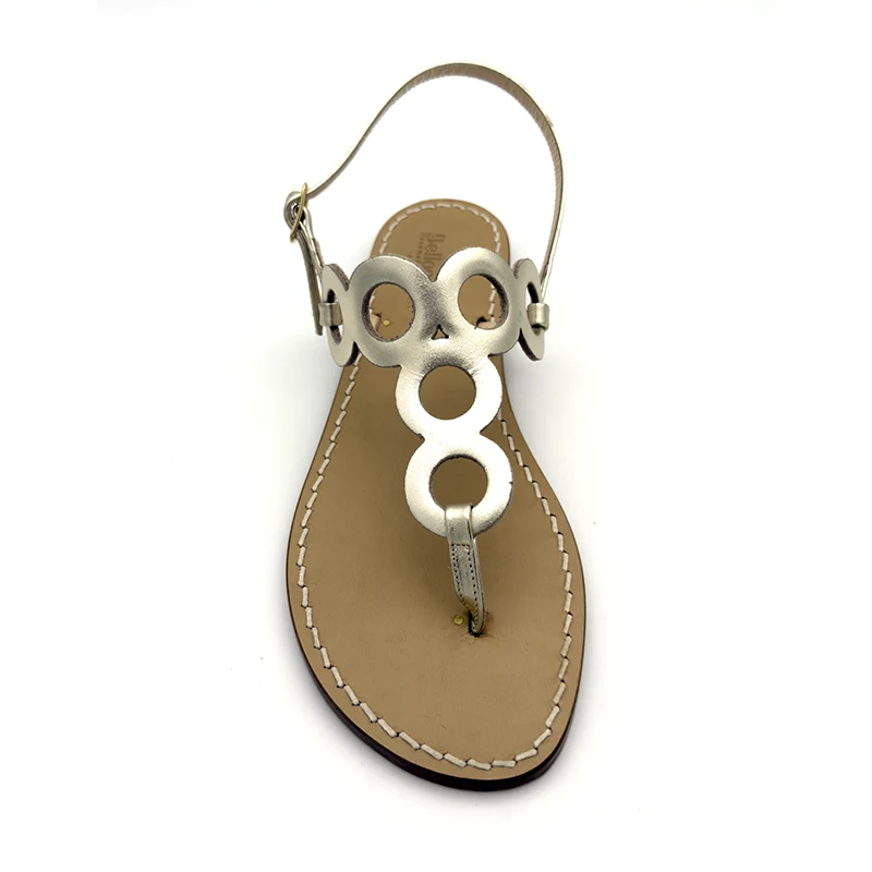 sandali classici - cerchi platino - frontale-sandalibellogrtodgrado