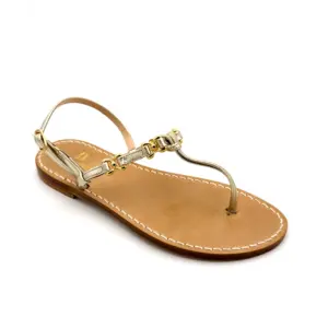 sandali classici - nodino Pelle Platino - laterale-sandalibellogrtodgrado