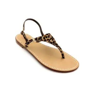 sandali classici - triangolo Cavallino Leopardo laterale-sandalibellogrtodgrado