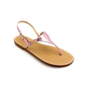 sandali classici - triangolo Pelle Rosa Laminato laterale-sandalibellogrtodgrado