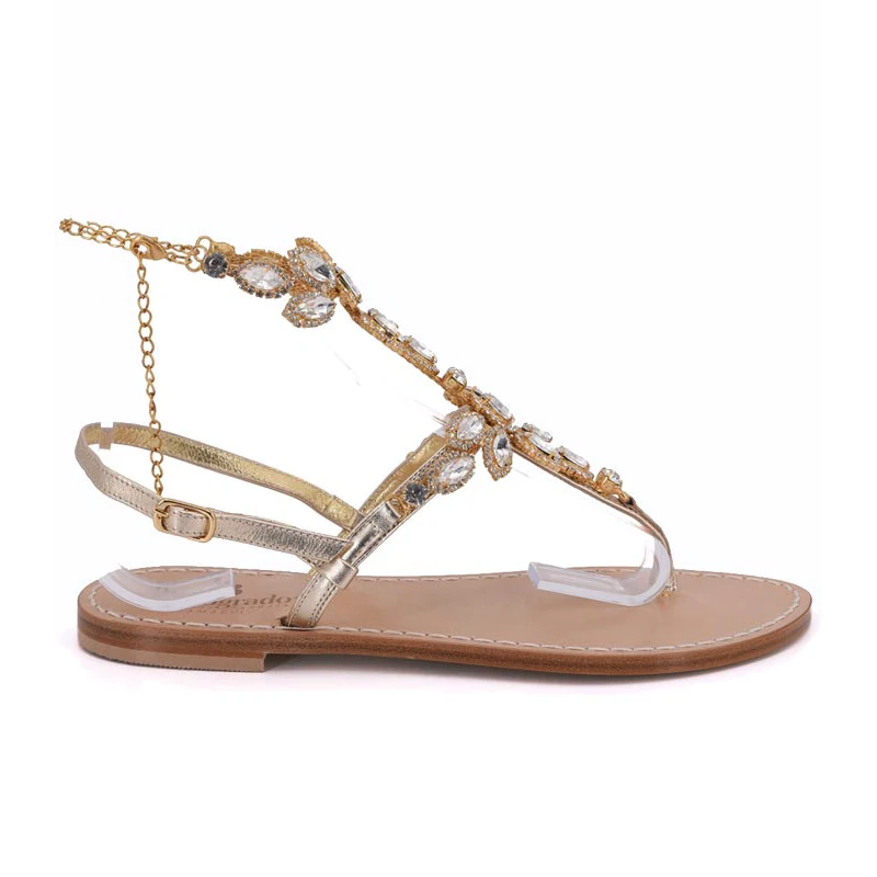 sandali cavigliera mod.amalfi-oro-latodx-sandalibellogrtodxado
