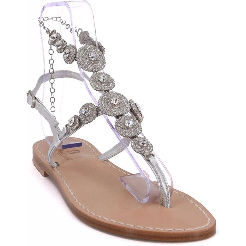 sandali cavigliera mod.capri-argento-sandalibellogrtodxado