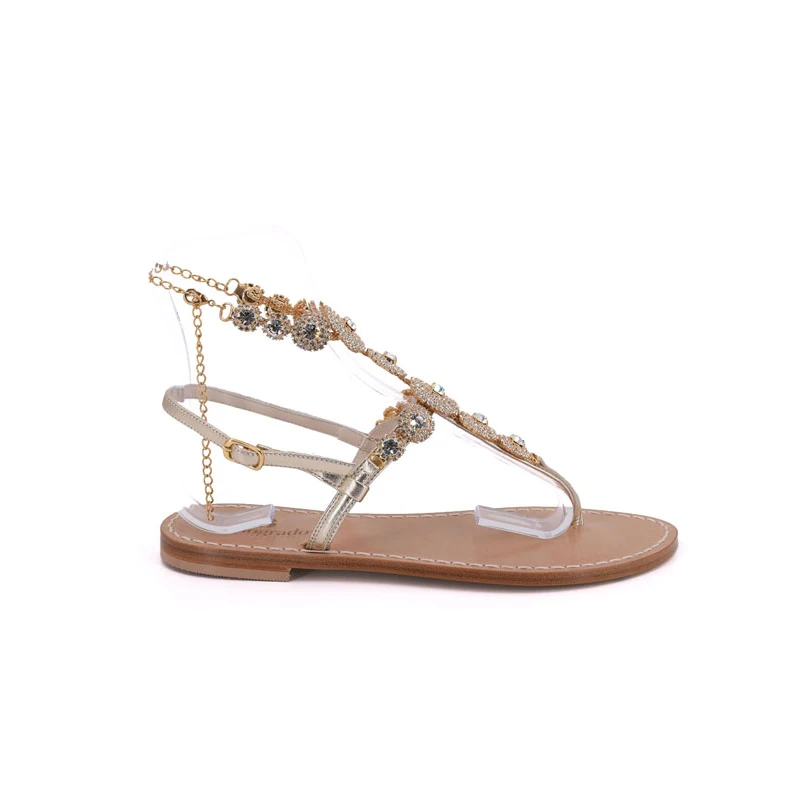 sandali cavigliera mod.capri-oro-latodx-sandalibellogrtodxado