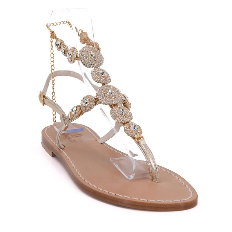 sandali cavigliera mod.capri-oro-sandalibellogrtodxado