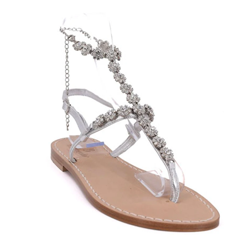 sandali cavigliera mod.ravello-argento-sandalibellogrado