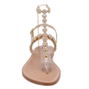 sandali cavigliera mod.ravello-oro-fronte-sandalibellogrado
