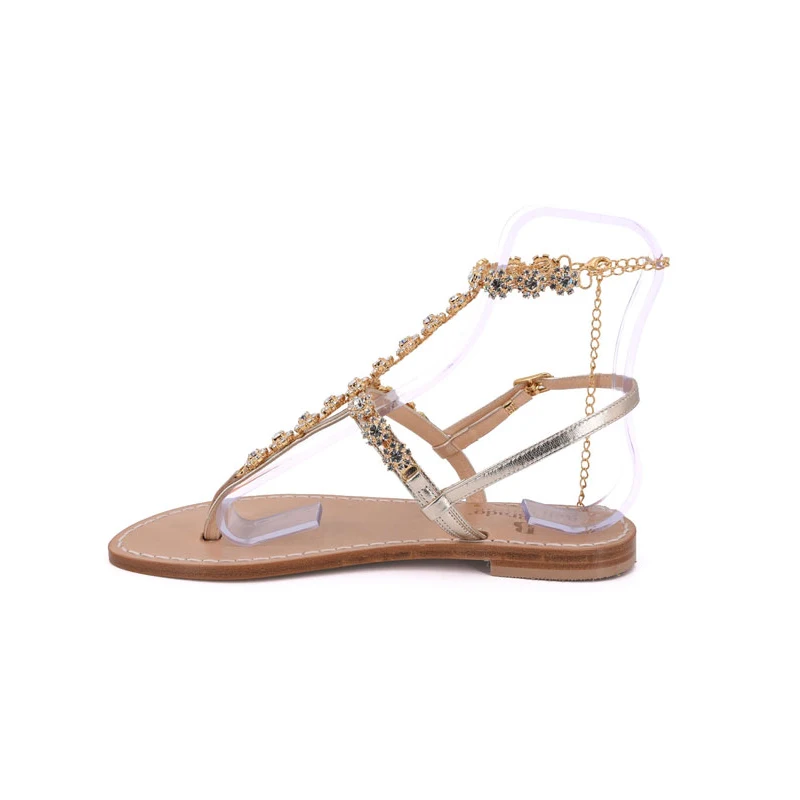 sandali cavigliera mod.ravello-oro-latosx-sandalibellogrado
