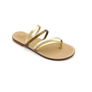 sandali ciabattine - parigi - orobronzo laterale - sandalibellogrado