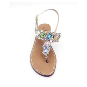 sandali gioiello faraglioni multicolor - frontale sandalibellogrado