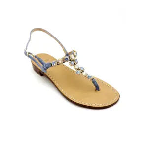 sandali gioiello positano blu jeans - laterale sandalibellogrado