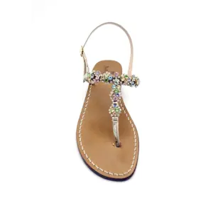 sandali gioiello raimbow multicolor - frontale sandalibellogrado