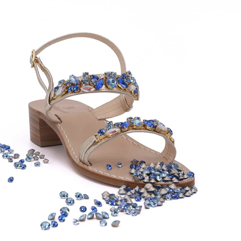 Sandali Bellogrado sandali fatti a mano swarovski