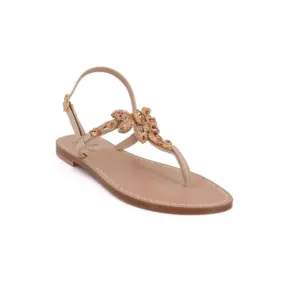 sandali gioiello amalfi - oro rosa laterale- Bellogrado Amalfi